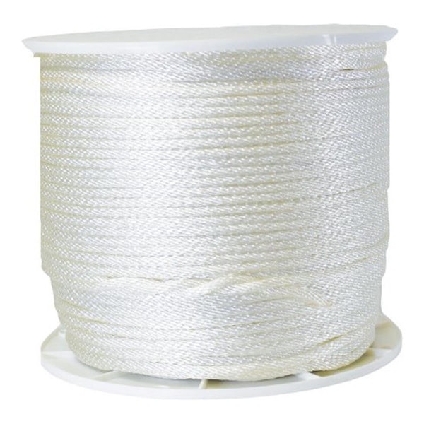 Clean All G1016S1000S 0.25 in. x 1000 ft. Solid Braid Rope Nylon White CL2516097 - main